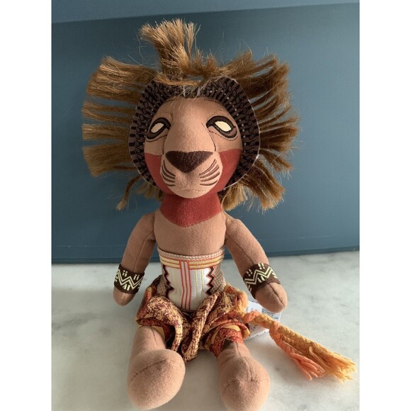 Disney The Lion King Broadway Musical SIMBA 11” Bean Bag Plush Stuffed Lion - Picture 1 of 6